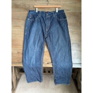 Ariat Work Flame Resistant Jeans Men 36/32 Blue Denim Cotton M5 Straight Leg NWT